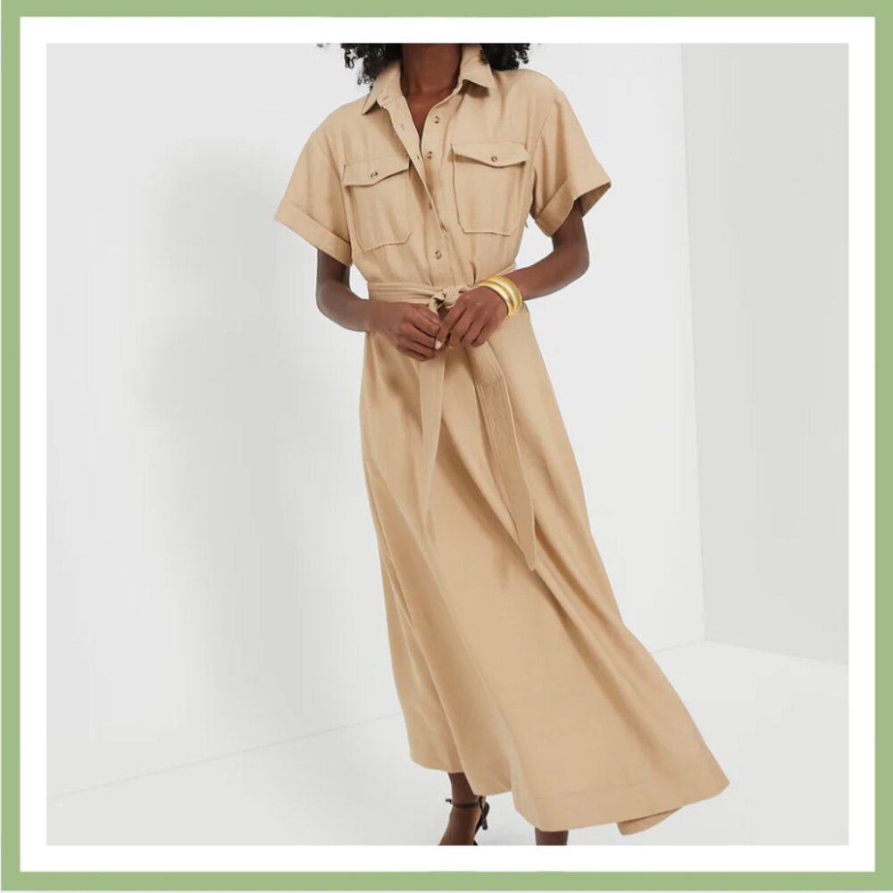 Tuckernuck Tan Belted Dress